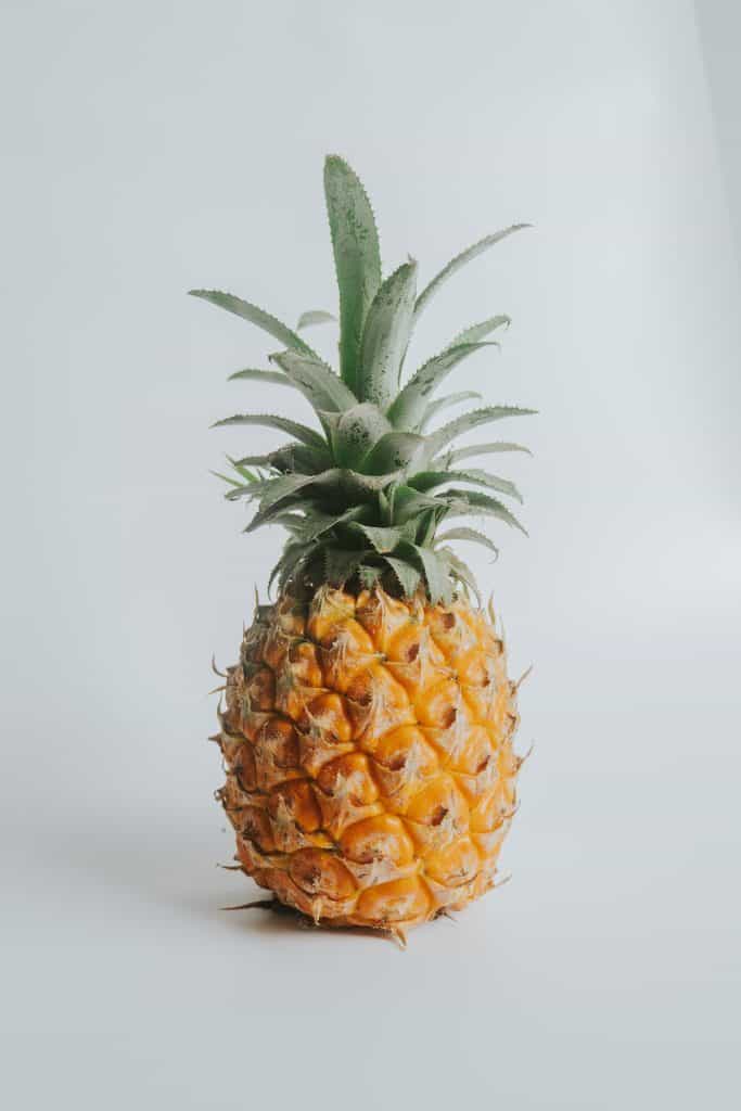 Up close of whole pineapple