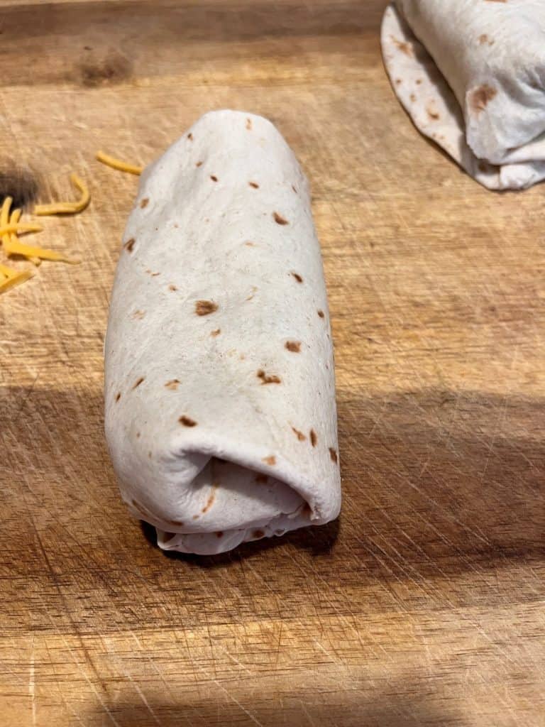 folded up chimichanga